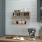 Flash Furniture 24" Rustic Brown Wall Mount Coat Rack with Baskets HFMHD-GDI-CRE8-902315-GG - alternate 5